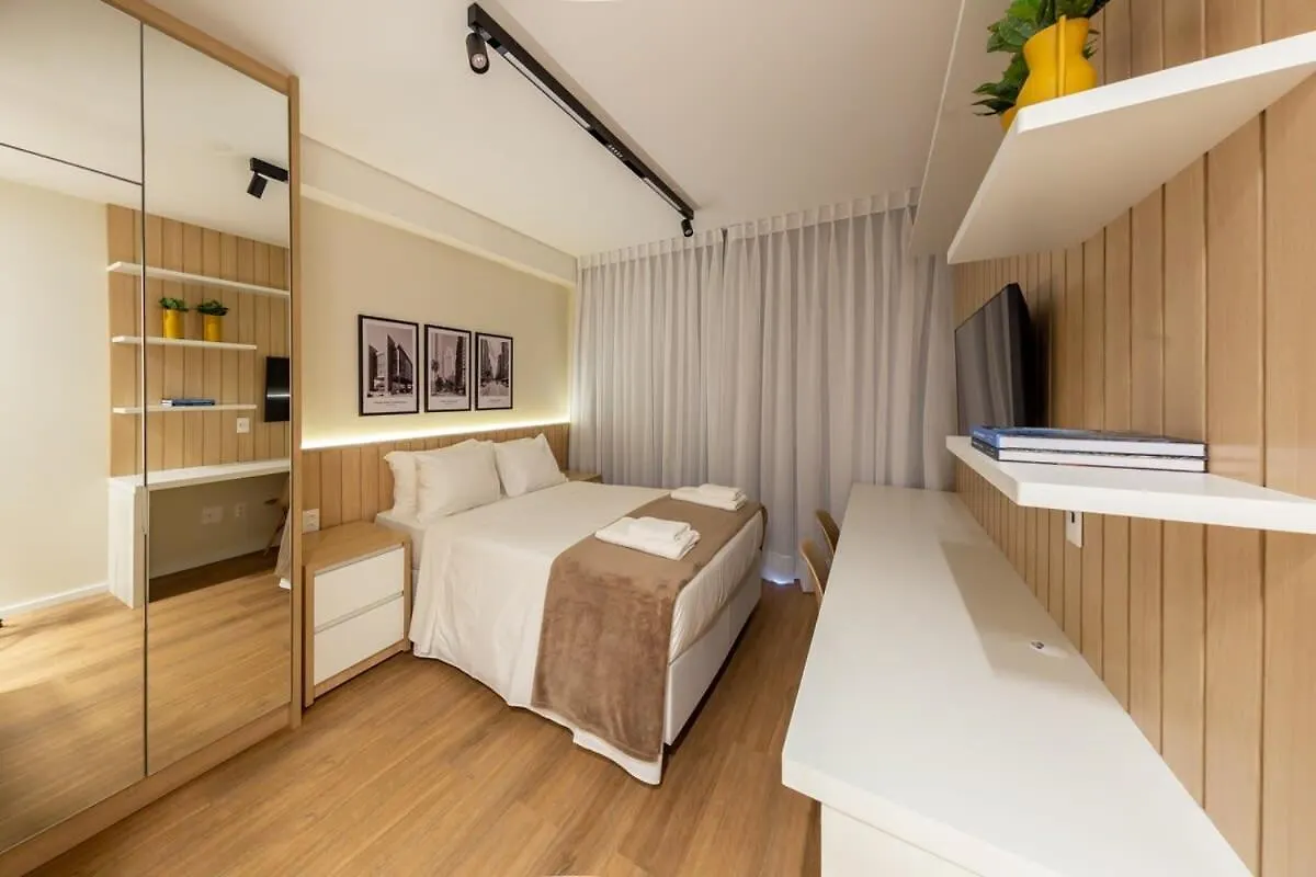 Apartmán Bhomy Brooklin - Piscina Com Vista De Sampa Go61B São Paulo Brazílie