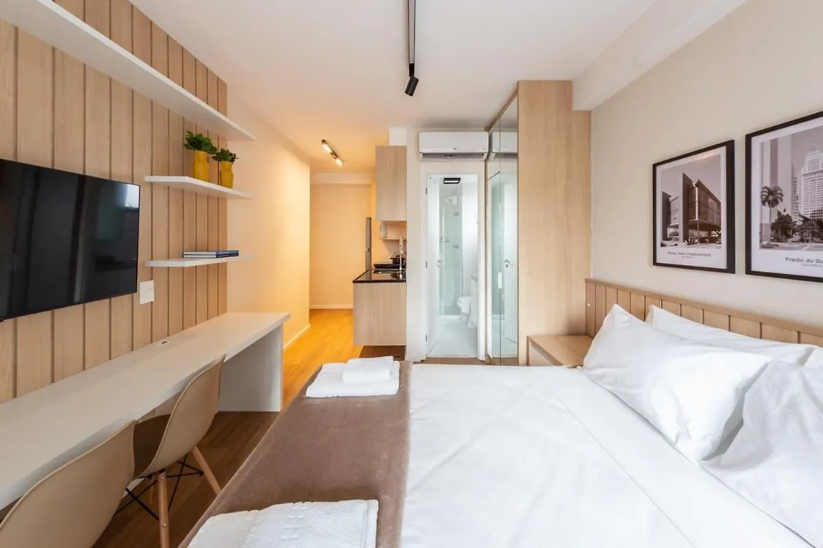 Apartmán Bhomy Brooklin - Piscina Com Vista De Sampa Go61B São Paulo Brazílie